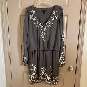 White House Black Market Purple-Gray Dress